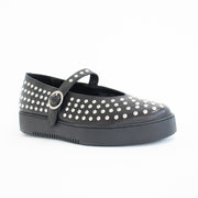 Minx Stanley Stud Black Mary Jane shoes front. Size 43 womens shoes