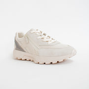 Hush Puppies Stardust Ivory Sneakers front. Size 11 womens shoes