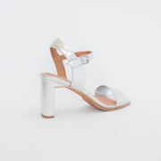 Hush Puppies Tilos Silver Sandals back. Size 12 womens shoes