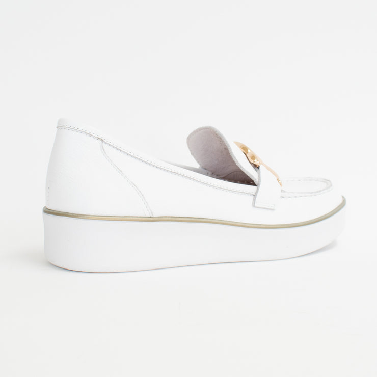 Ziera Zurina White White Sole Shoes back. Size 44 womens shoes