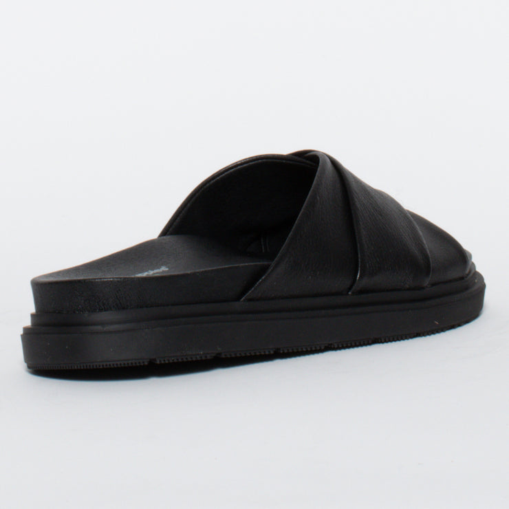 Hush Puppies Float Black Sandal back. Size 12 womens shoes