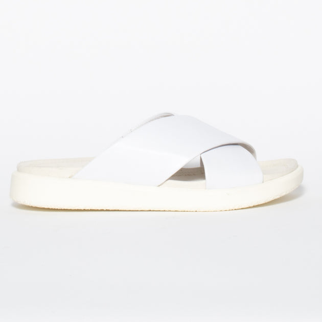 Cassini Martina V2 White Slides | Womens Big EU Sizes 42 43 44 45 ...