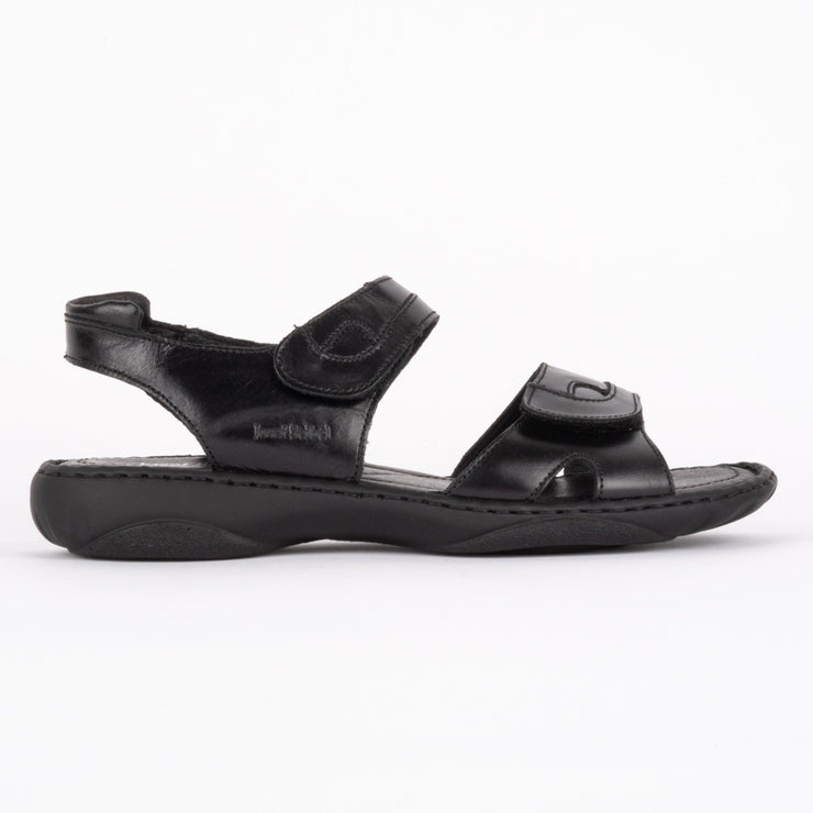 Josef Seibel Debra Black sandals side. Size 42 women's sandals